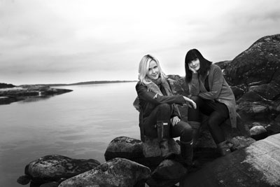 Grebe-Träff Camilla Grebe och Åsa Träff. Foto Sandra Qvist