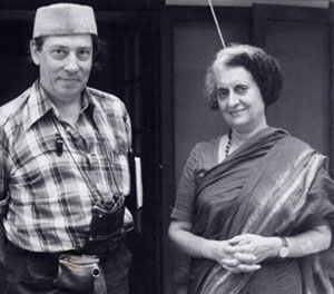 Bertil Falk och Indira Gandhi